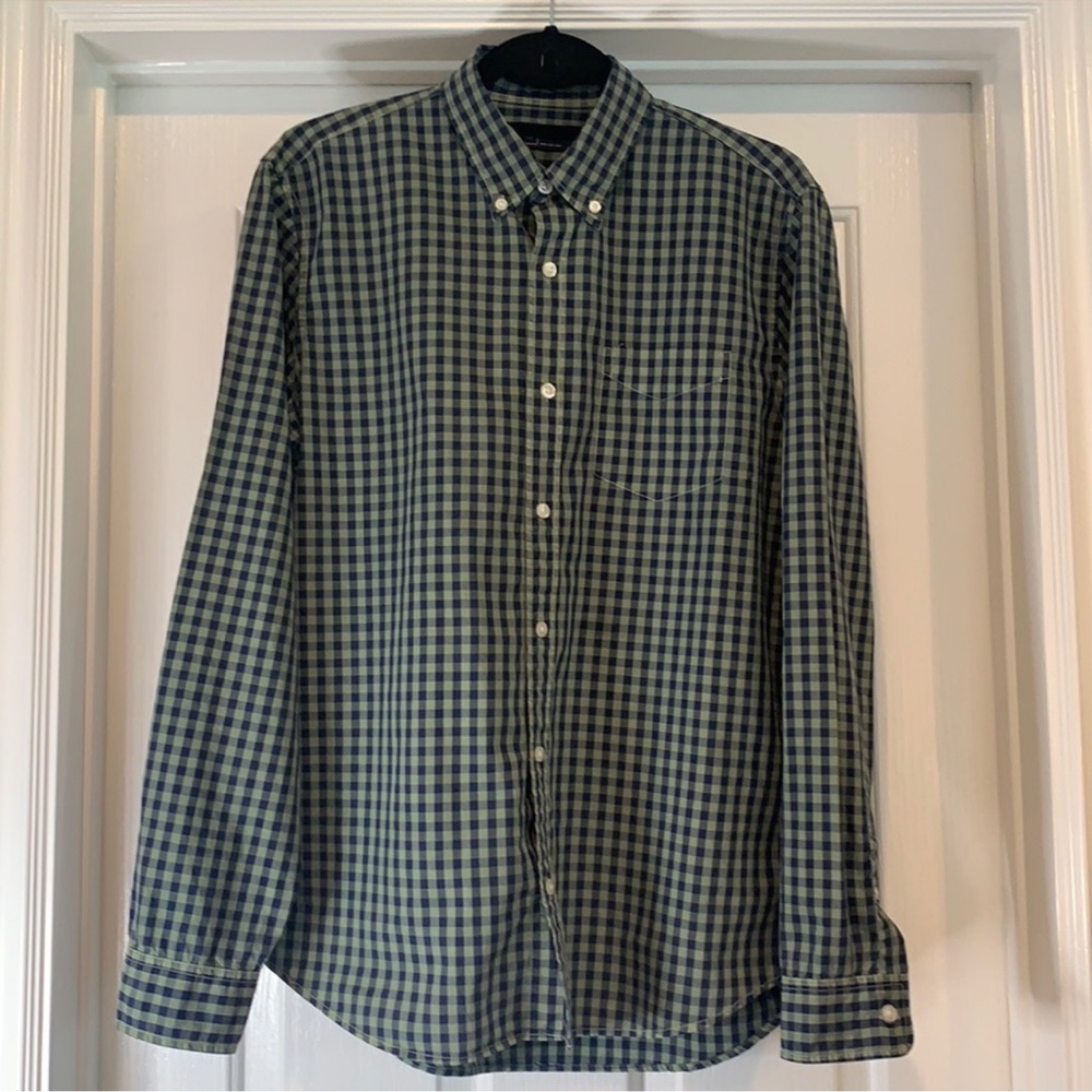GAP Men’s Plaid Casual Button Down Long Sleeve Shirt M